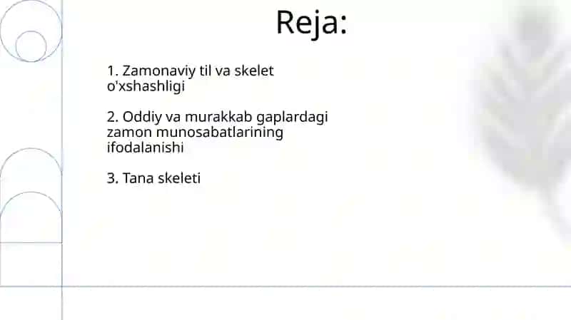 Zamonaviy til va skelet o'xshashligi 2