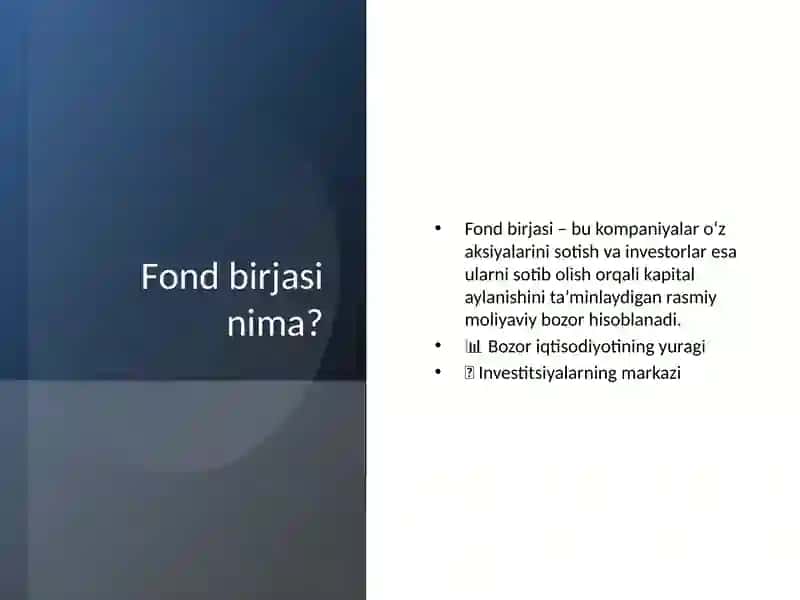Fond birjasi 2