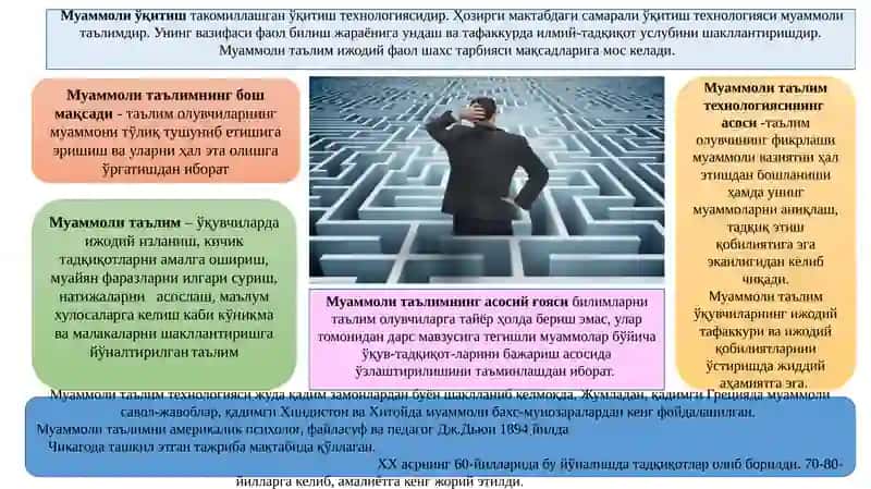 Муаммоли таълим технологияси ва усуллари 2