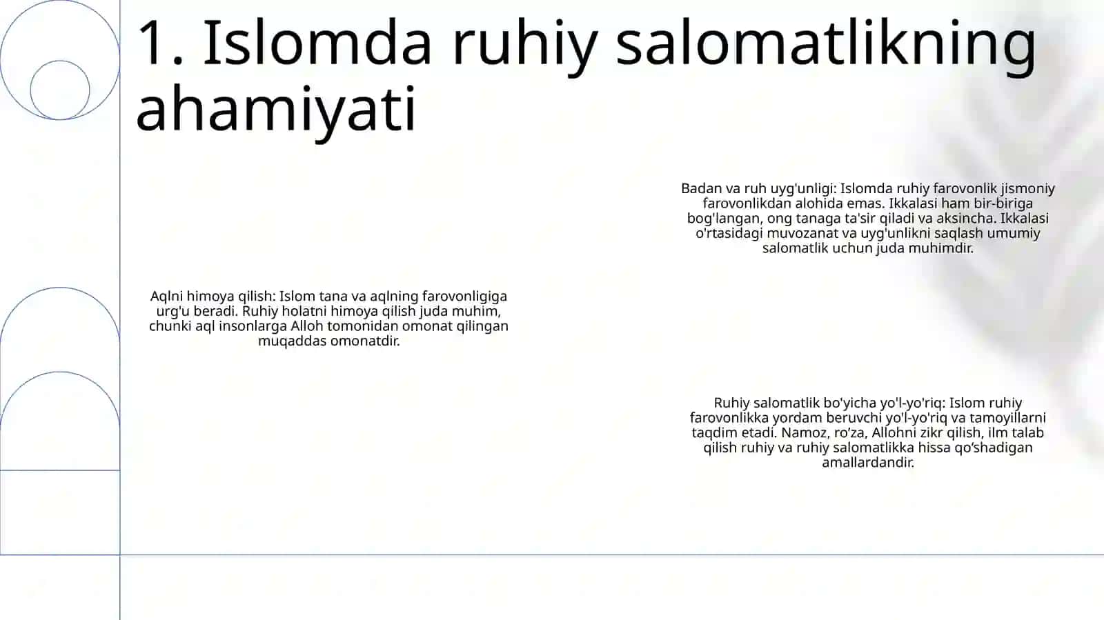 Islomda Shaxsning Psixik Salomatligi 2