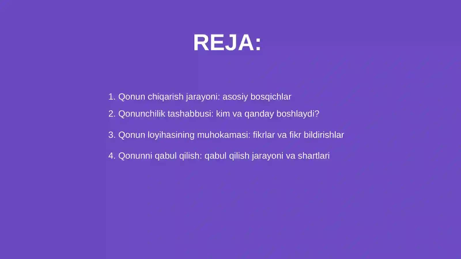Qonun Chiqarish Jarayoni 2