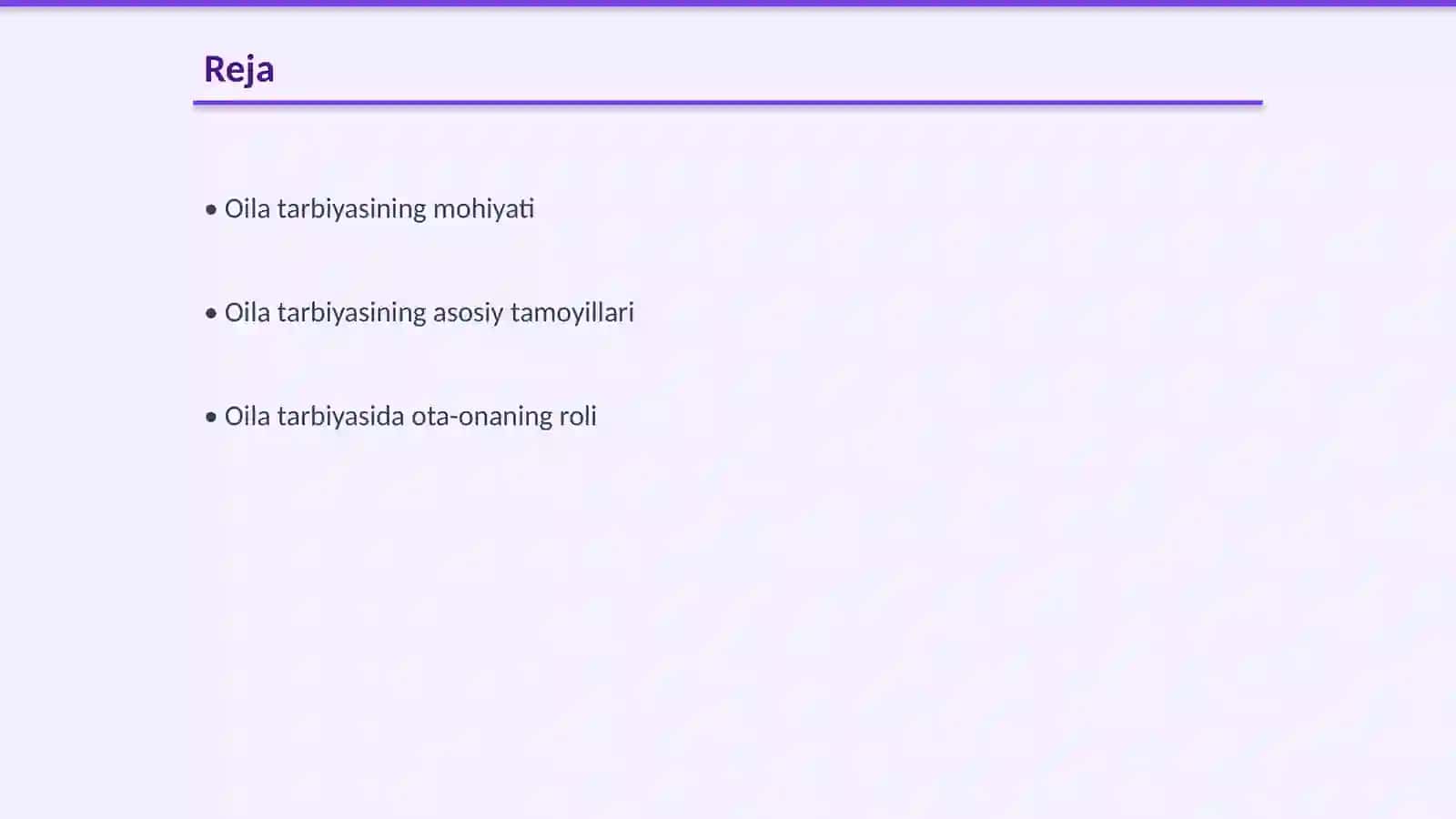 OILA TARBIYASI 2