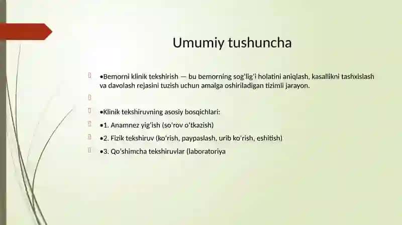 BEMORNI KLINIK TEKSHIRISH PRINSIPLARI 2