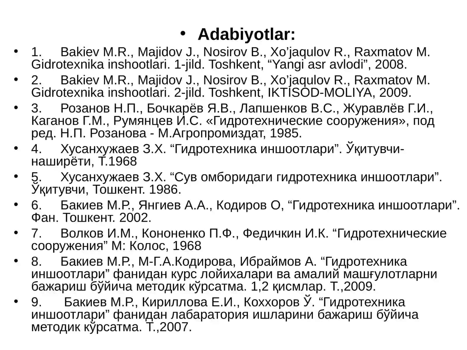 Filtratsiya hisoblarining yaqinlashgan usullari 2