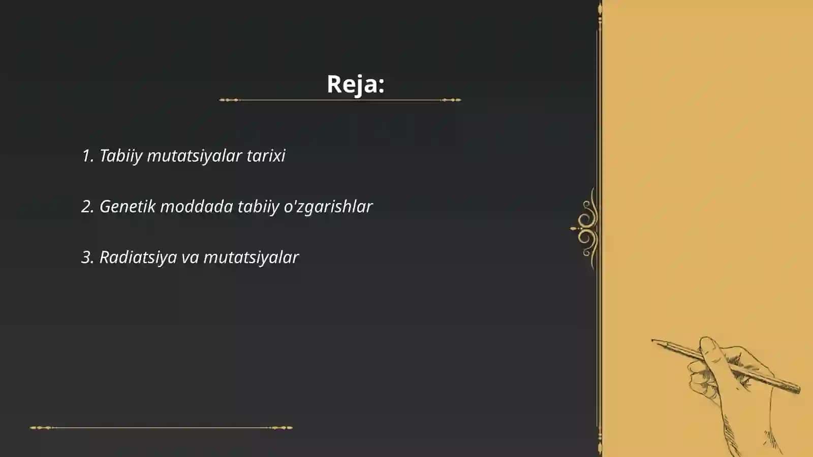 Tabiiy va Sun'iy mutatsiya 2