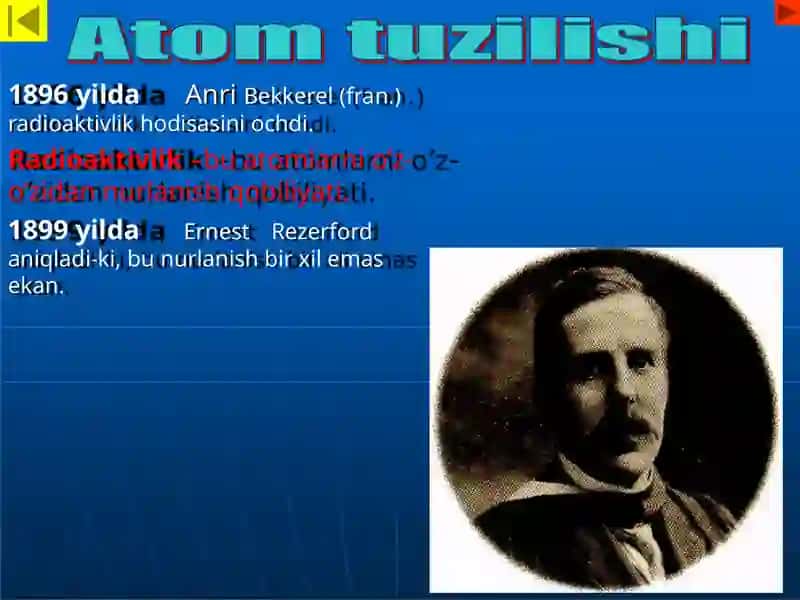 Modul 1: Atomtuzilishi.Rezerfordtajribalari 2