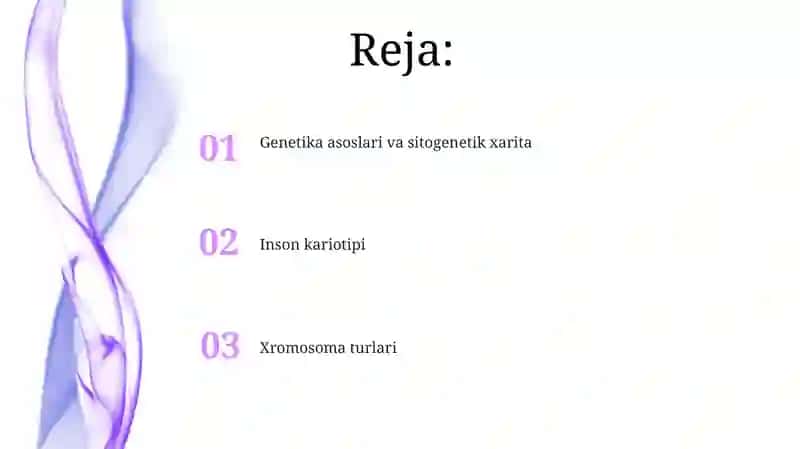 Genetika asoslari va sitologik xarita 2