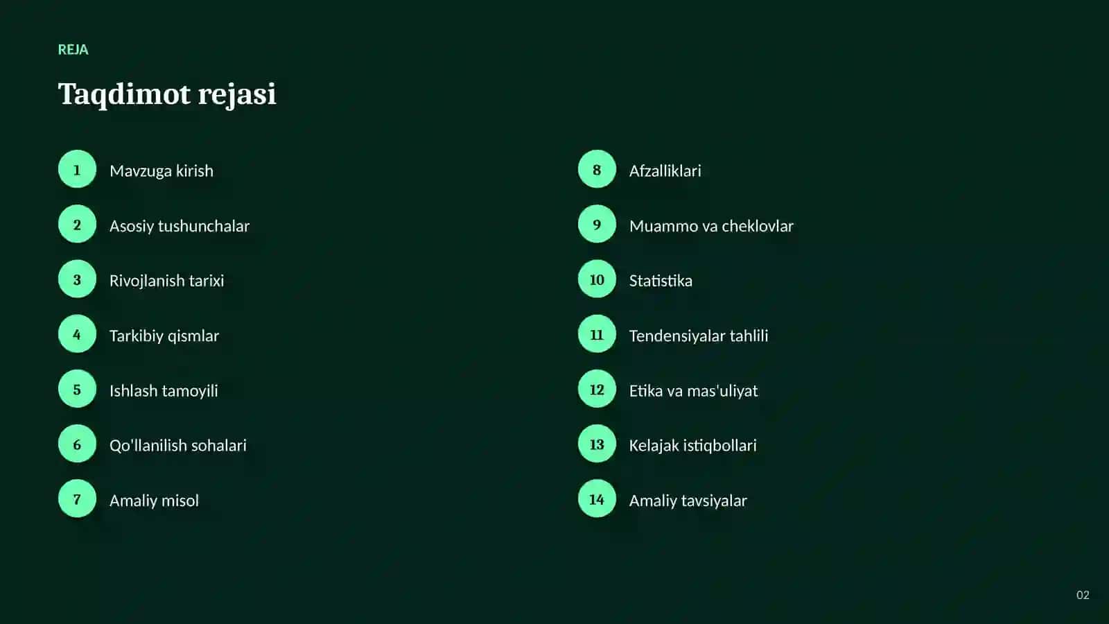 SUN'IY INTELLEKT • TABIIY TILNI QAYTA ISHLASH 2