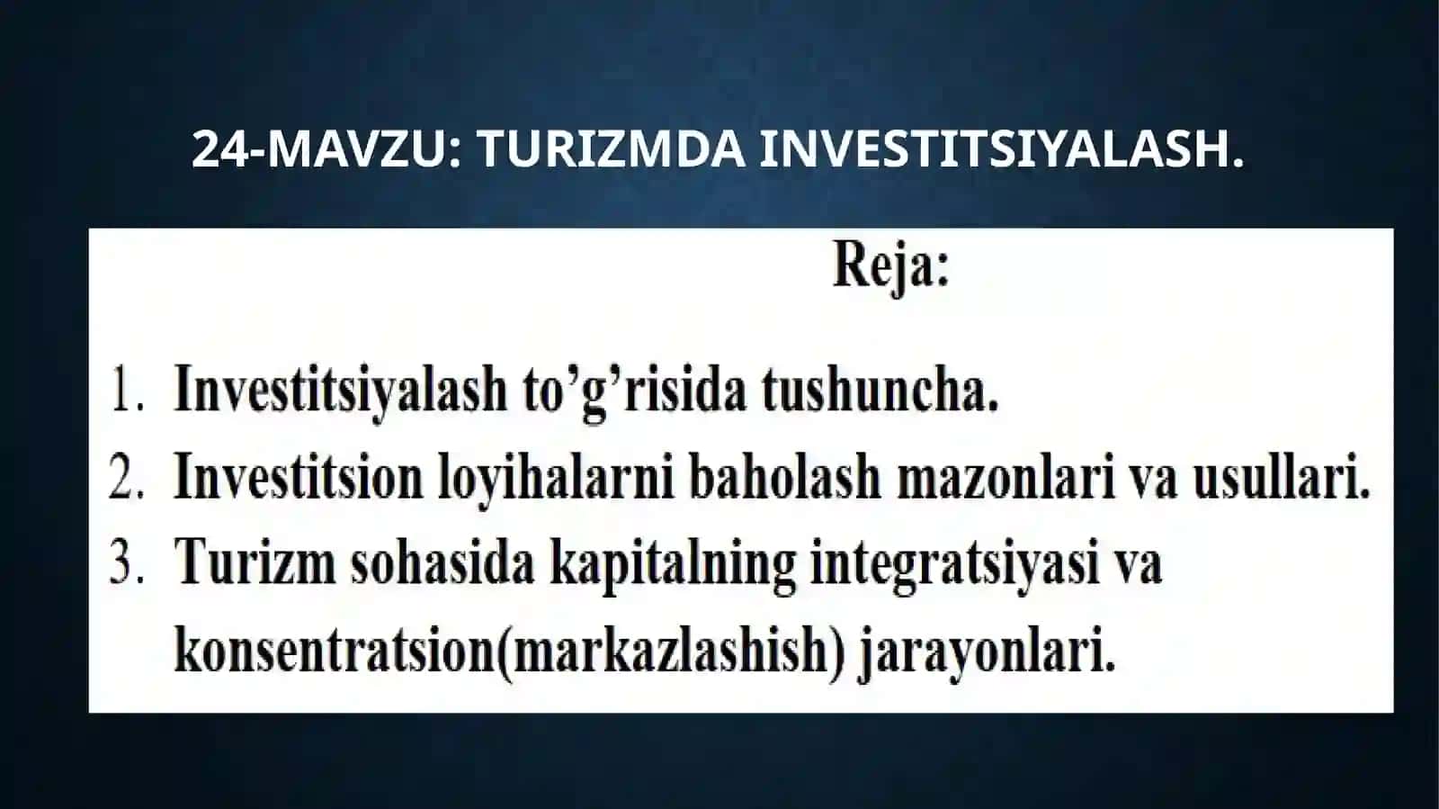 TURIZM INFRATUZILMASI 2