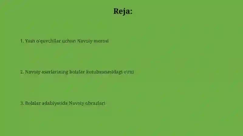 Bolalar kitobxonligida Alisher Navoiy asarlari 2