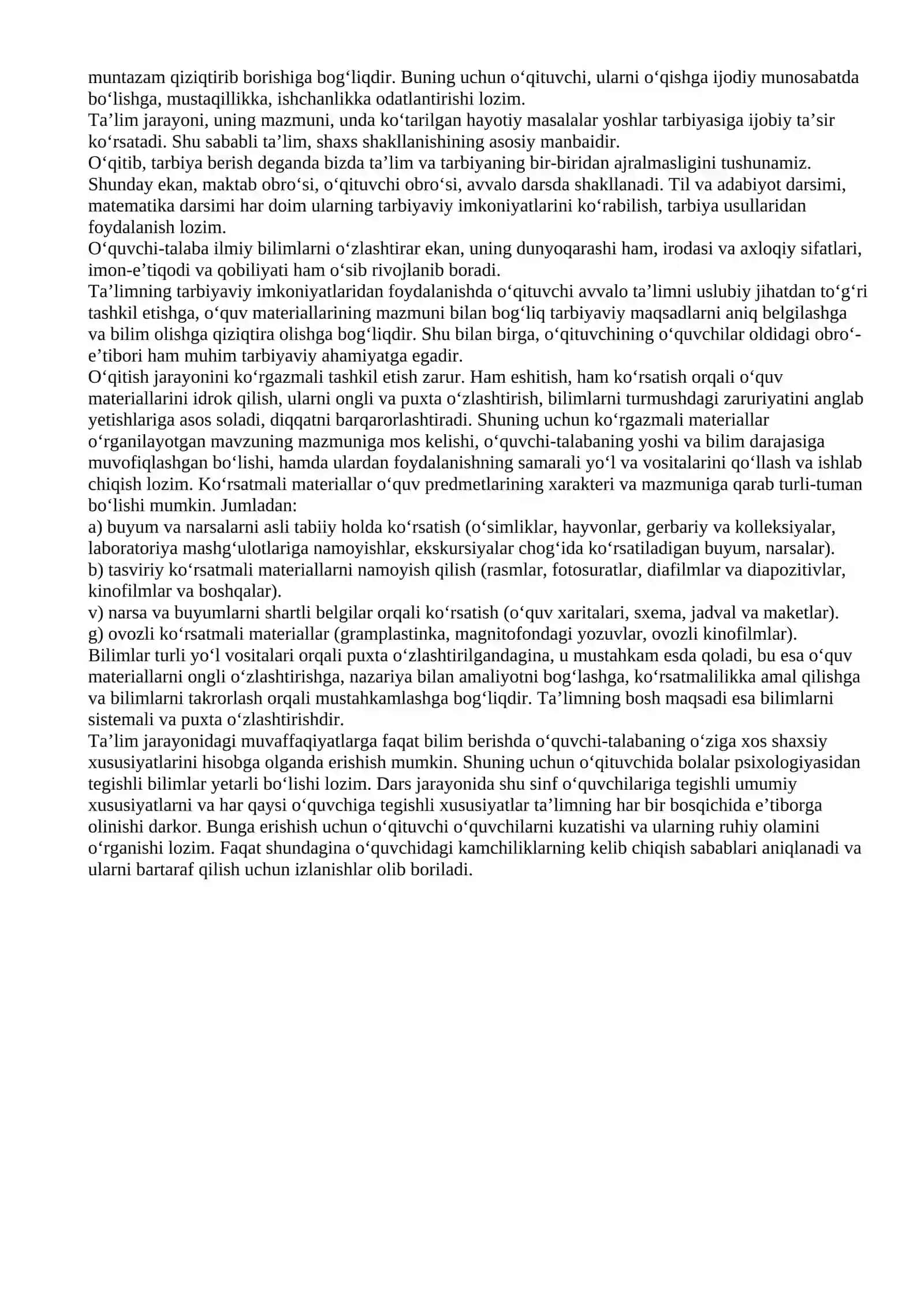 Ta’lim jarayonini tashkil etish tamoyillari 2