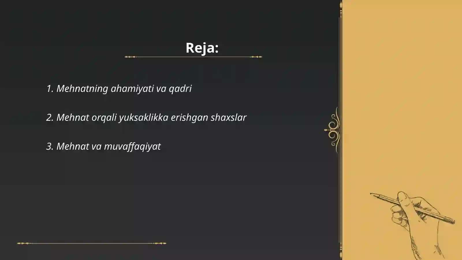 Mehnatdan qadr topganlar 2