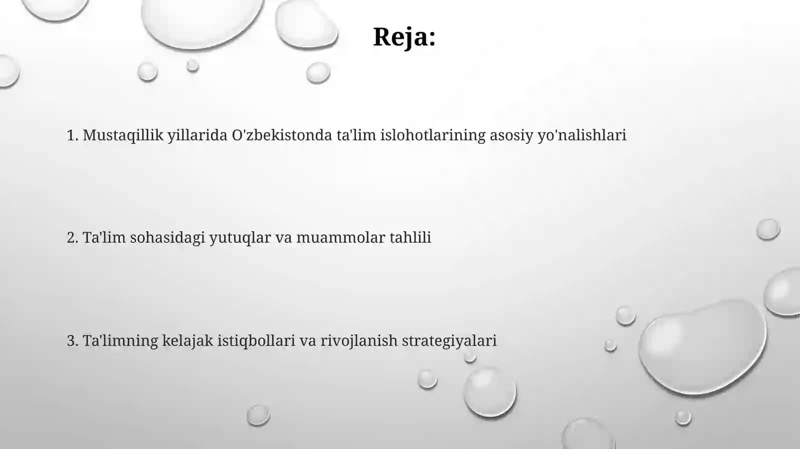 Ta'lim sohasidagi yutuqlar va muammolar tahlili 2