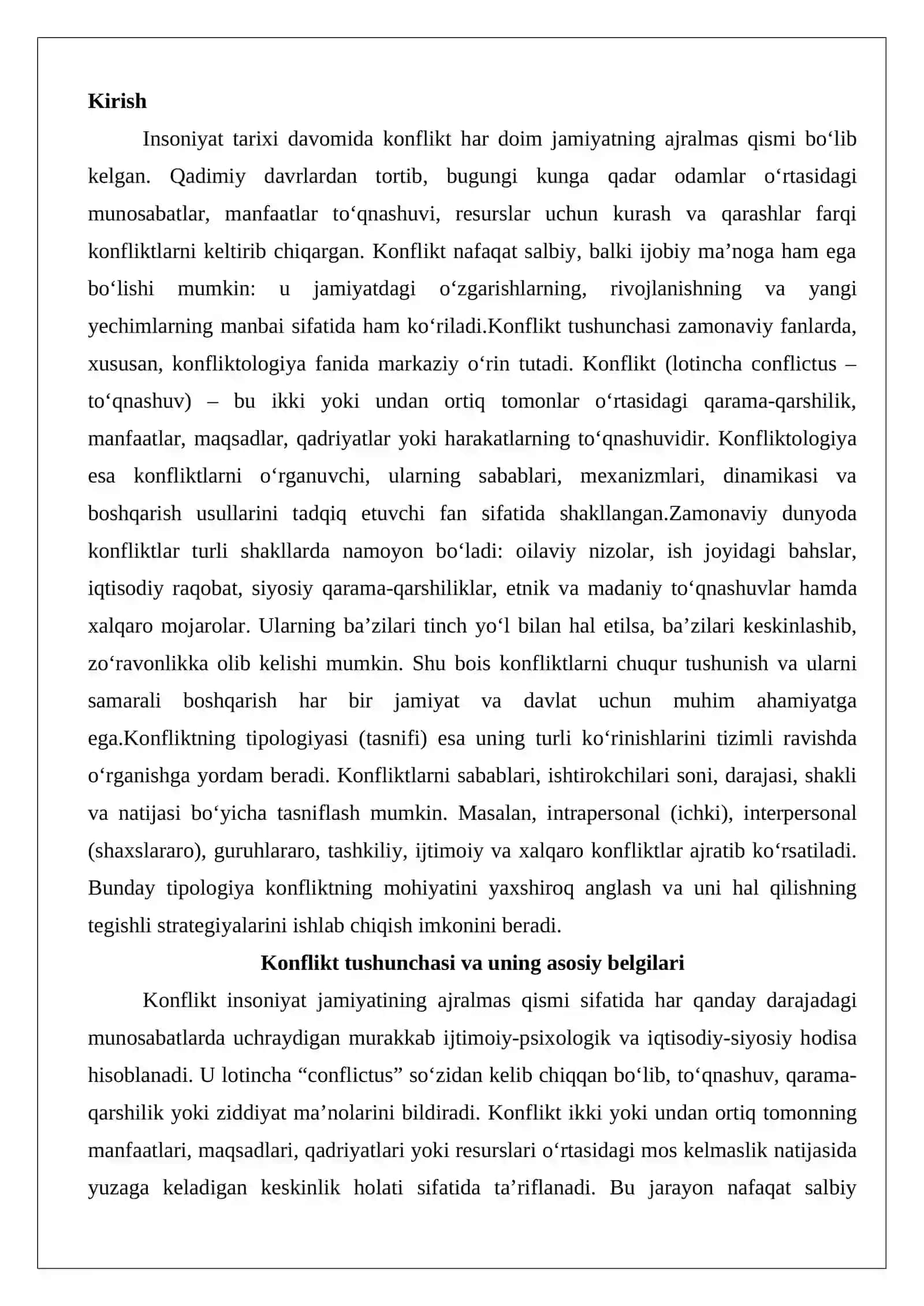 Konflikt tushunchasi va uning tipologiyasi 2