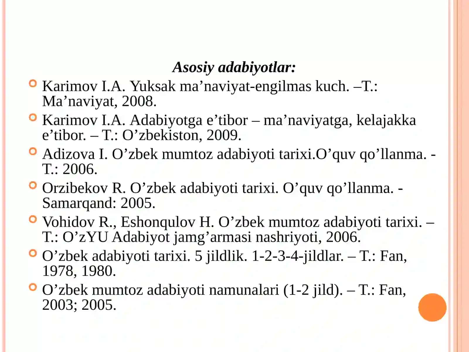 O'zbek mumtoz adabiyotiga kirish 2