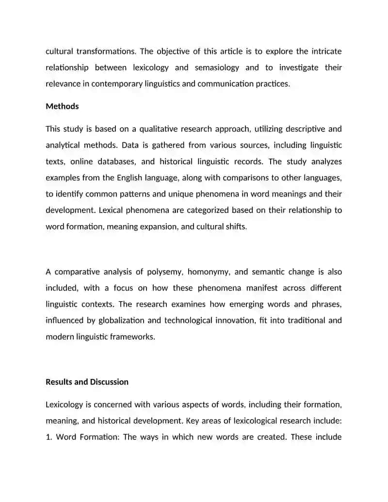 The object of lexicology. Semasiology and semantic structure of the word 2