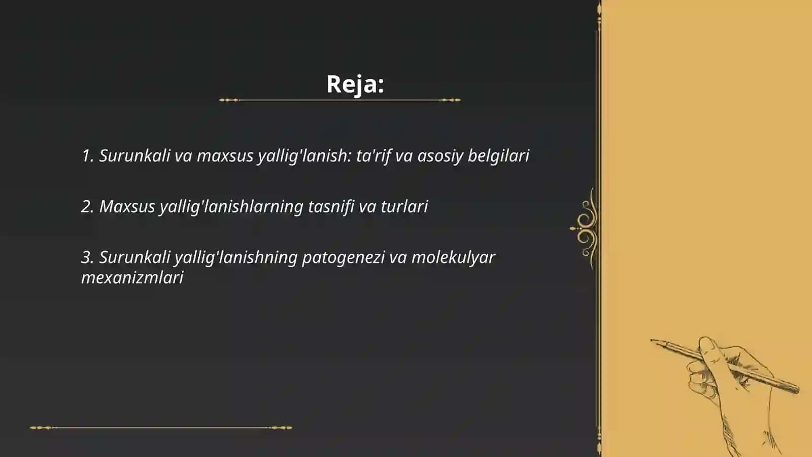 Surunkali VA Maxsus Yallig'lanishlar 2