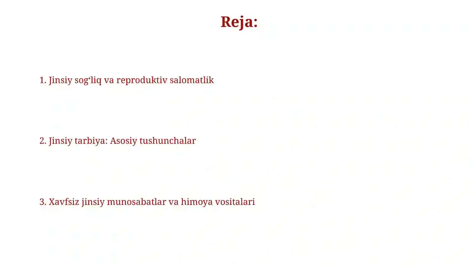 Jinsiy tarbiya 2