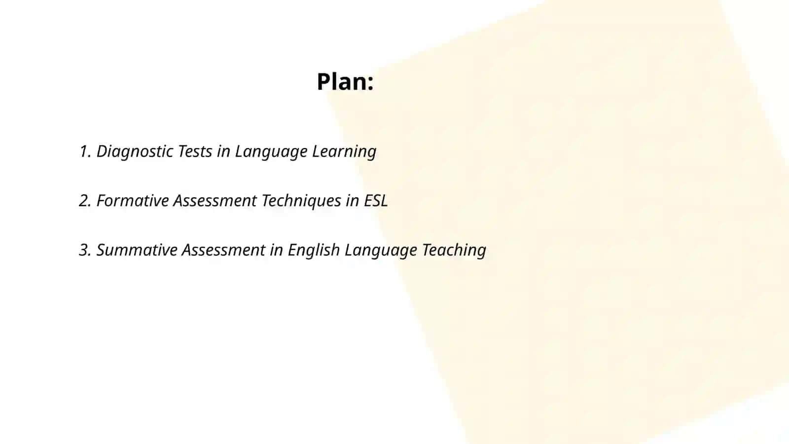 Test as a type of monitoring language awareness of learners. Assessment in teaching English 2