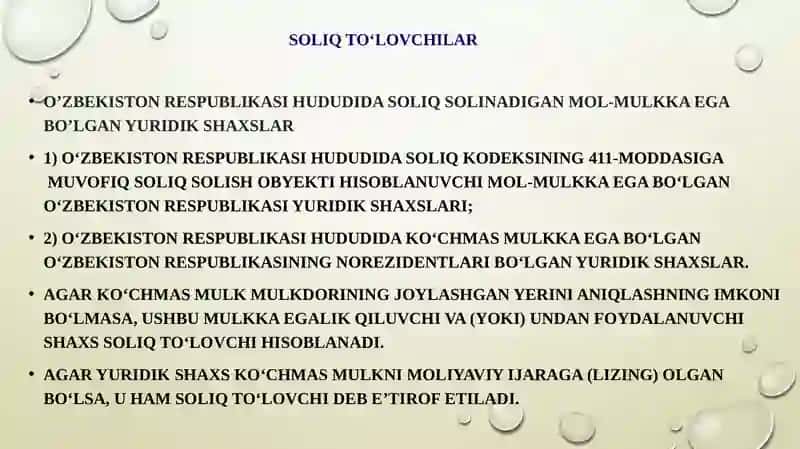 soliq to‘lovchilar 2