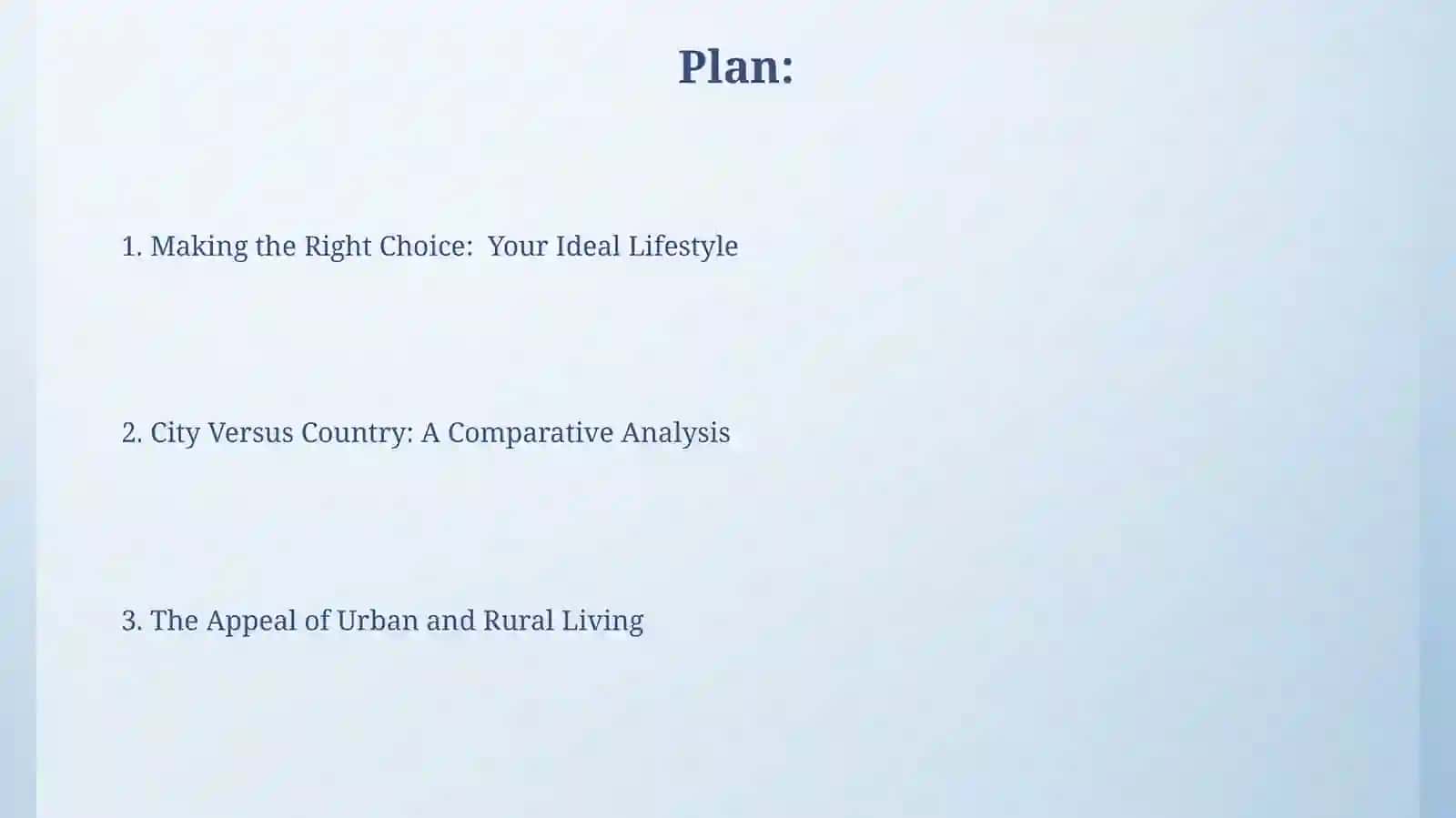 Cities and country life 2