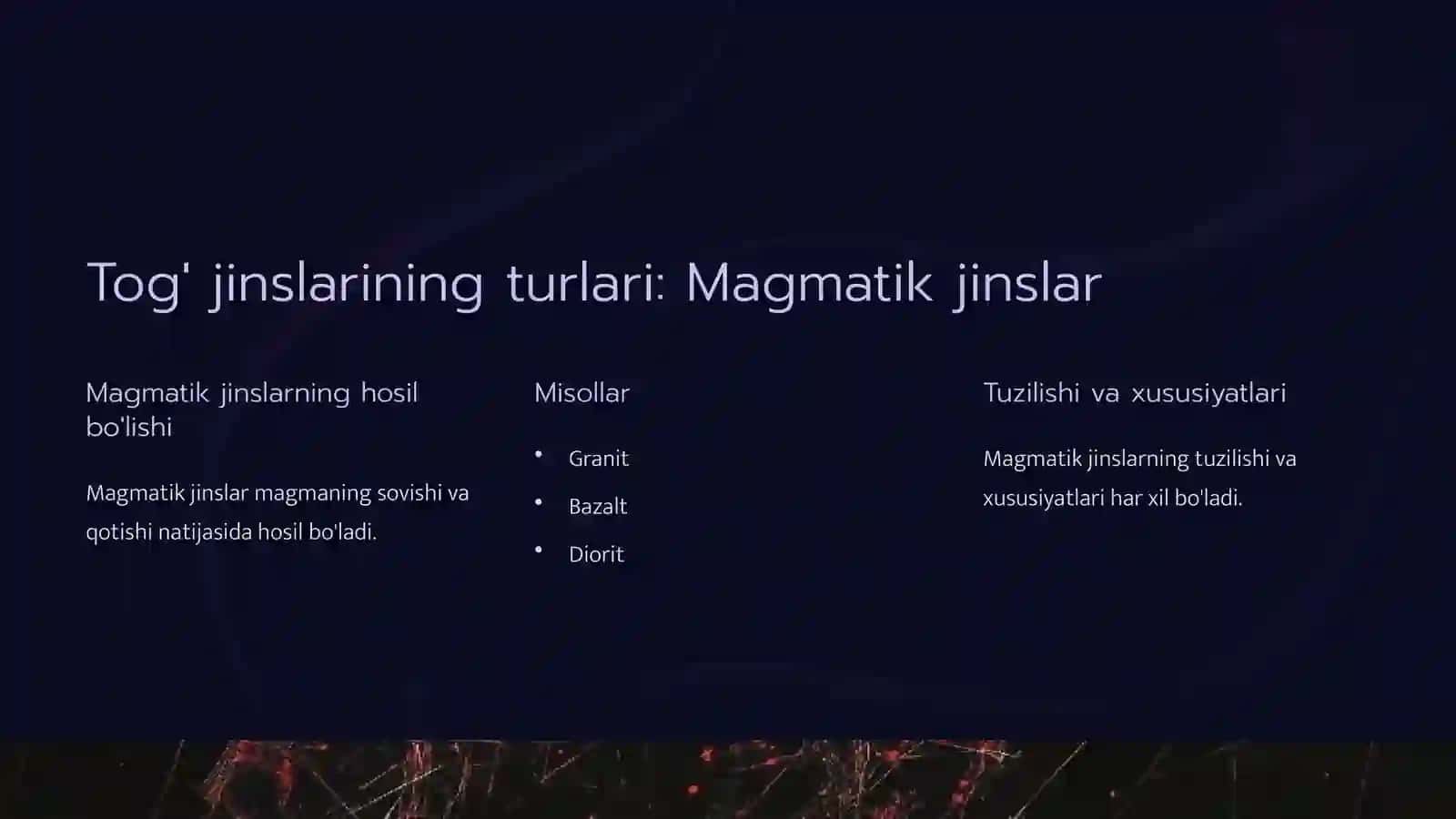 Tog' jinslari va foydali qazilmalarga kirish 2