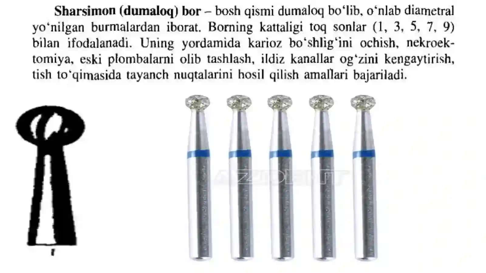 Tishlarni charxlash asborlari 2
