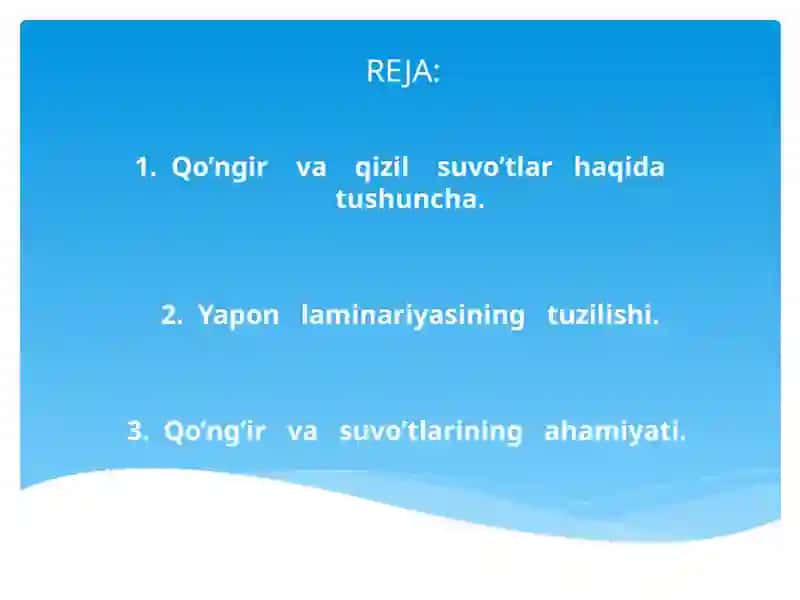 QO’NGIR VA QIZIL SUVO’TLARI 2