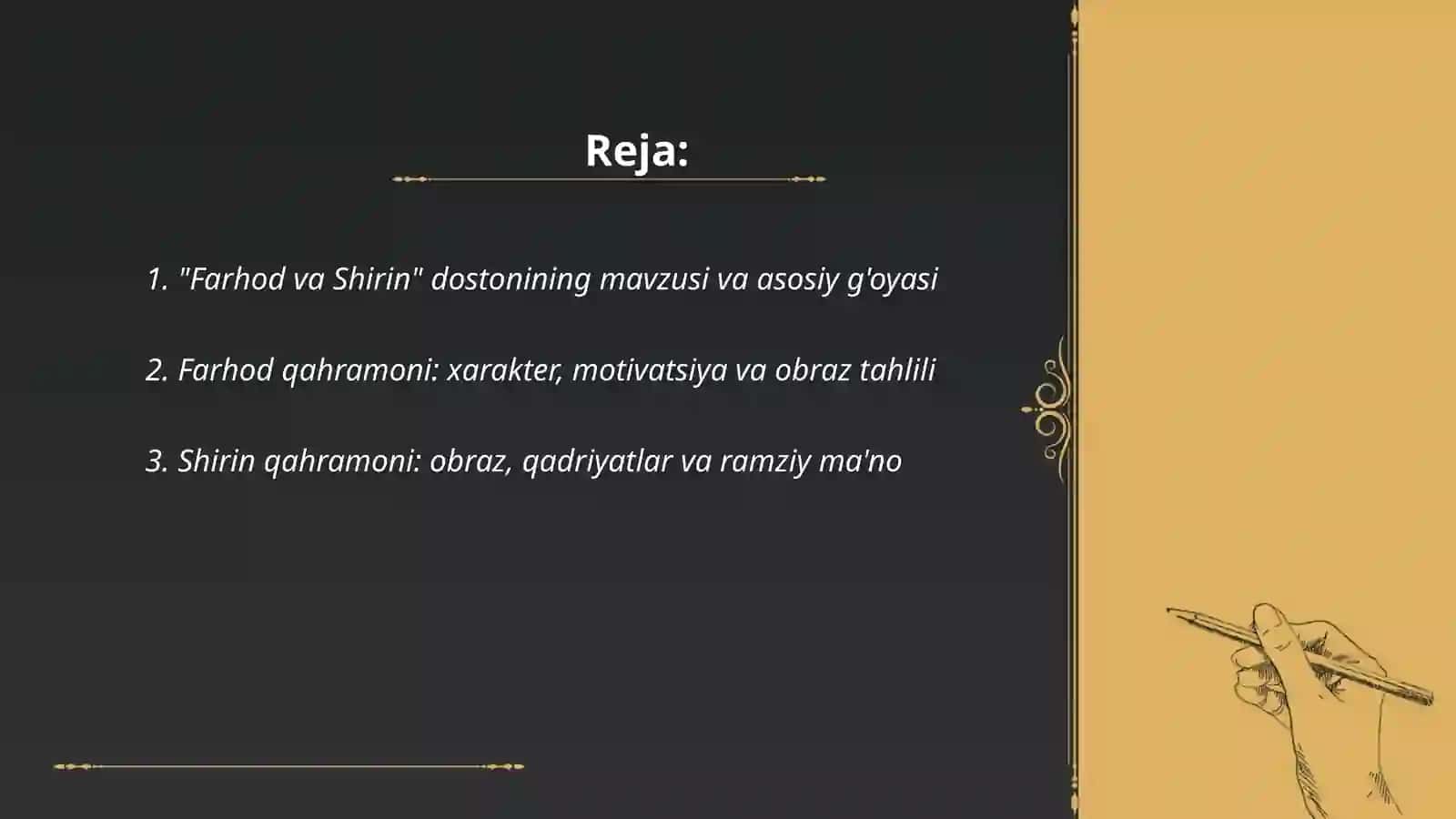 Farhod va Shirin dostoni 2