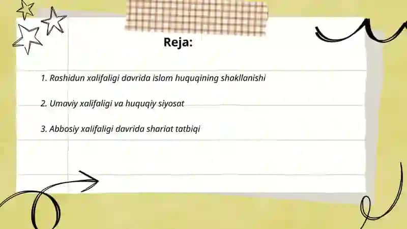 Arab xalifaligi va islom huquqi 2