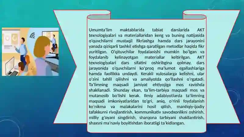 Tаrbiya fаnini o’qitishdа ахbоrоt tехnоlоgiyalаrining o‘rni 2