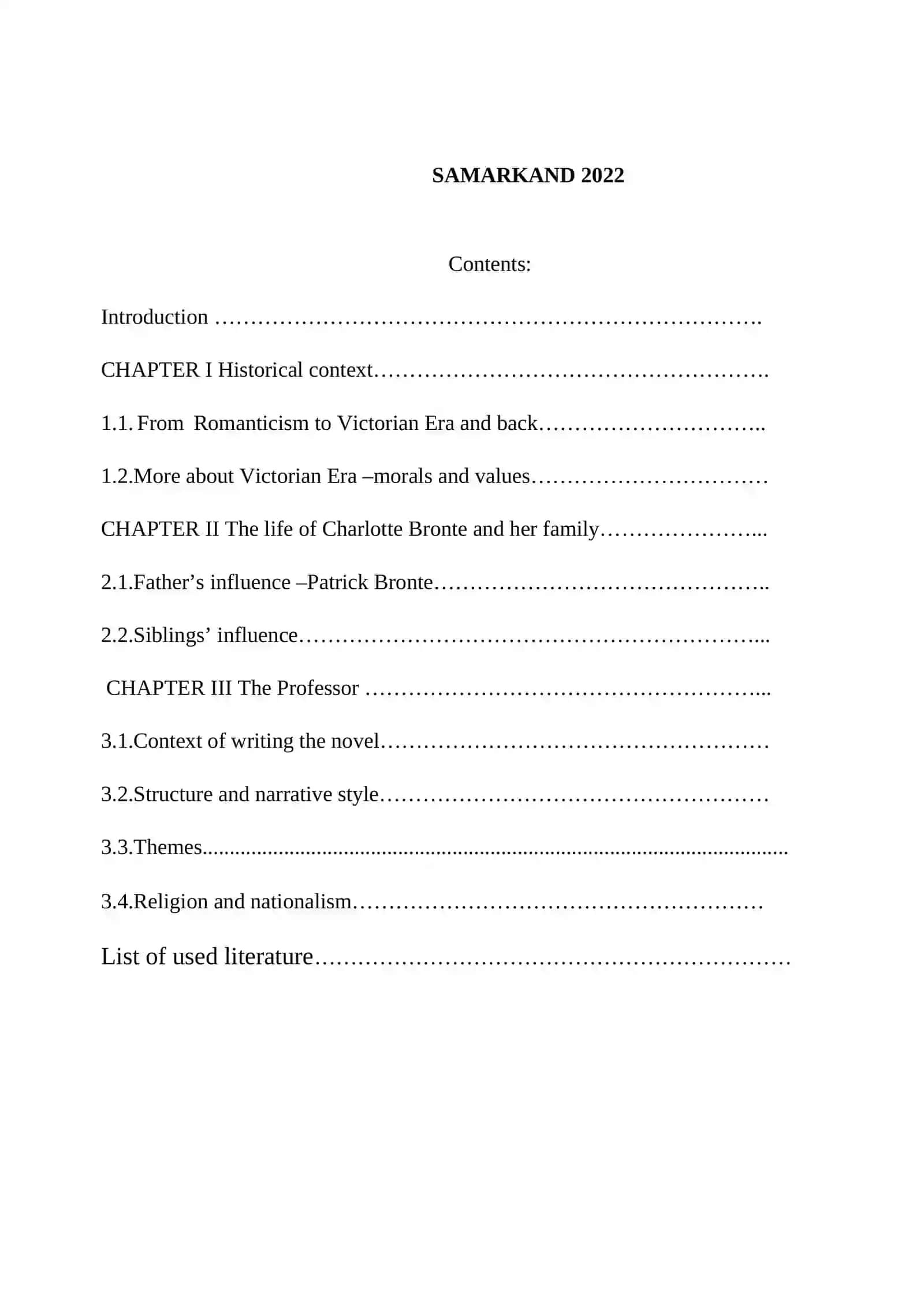 CHARLOTTE BRONTE’S CREATIVE WORKS 2