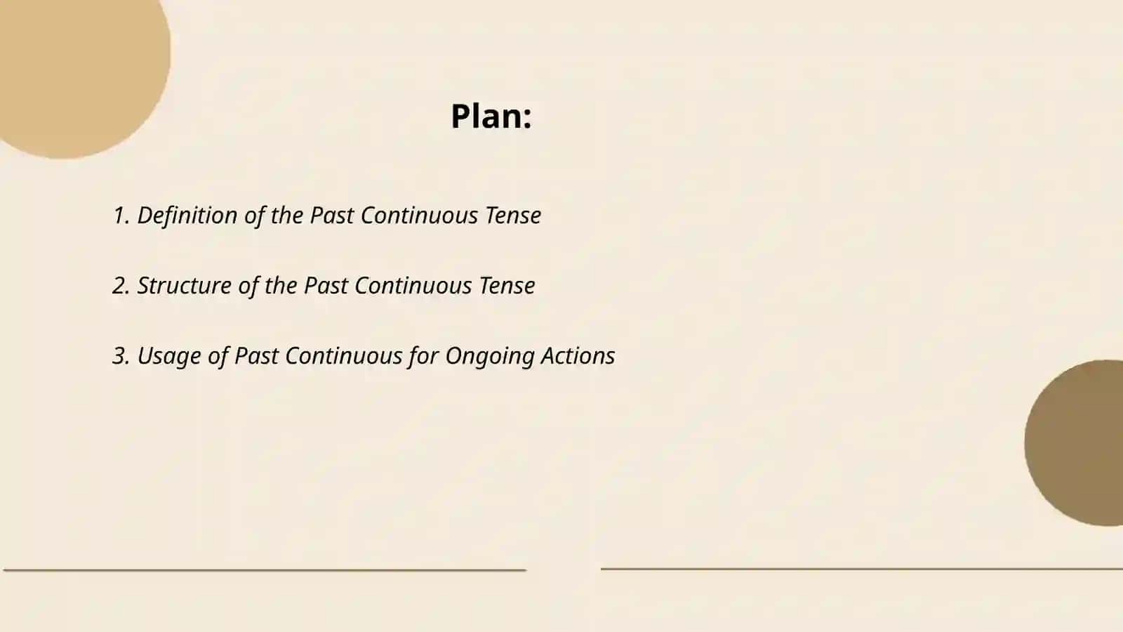 Past Continuous 2