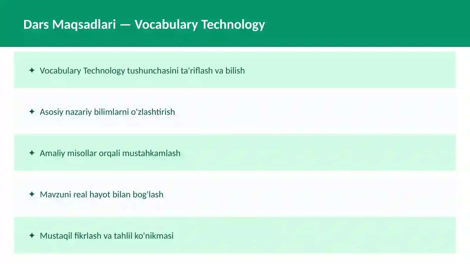 Vocabulary Education 2