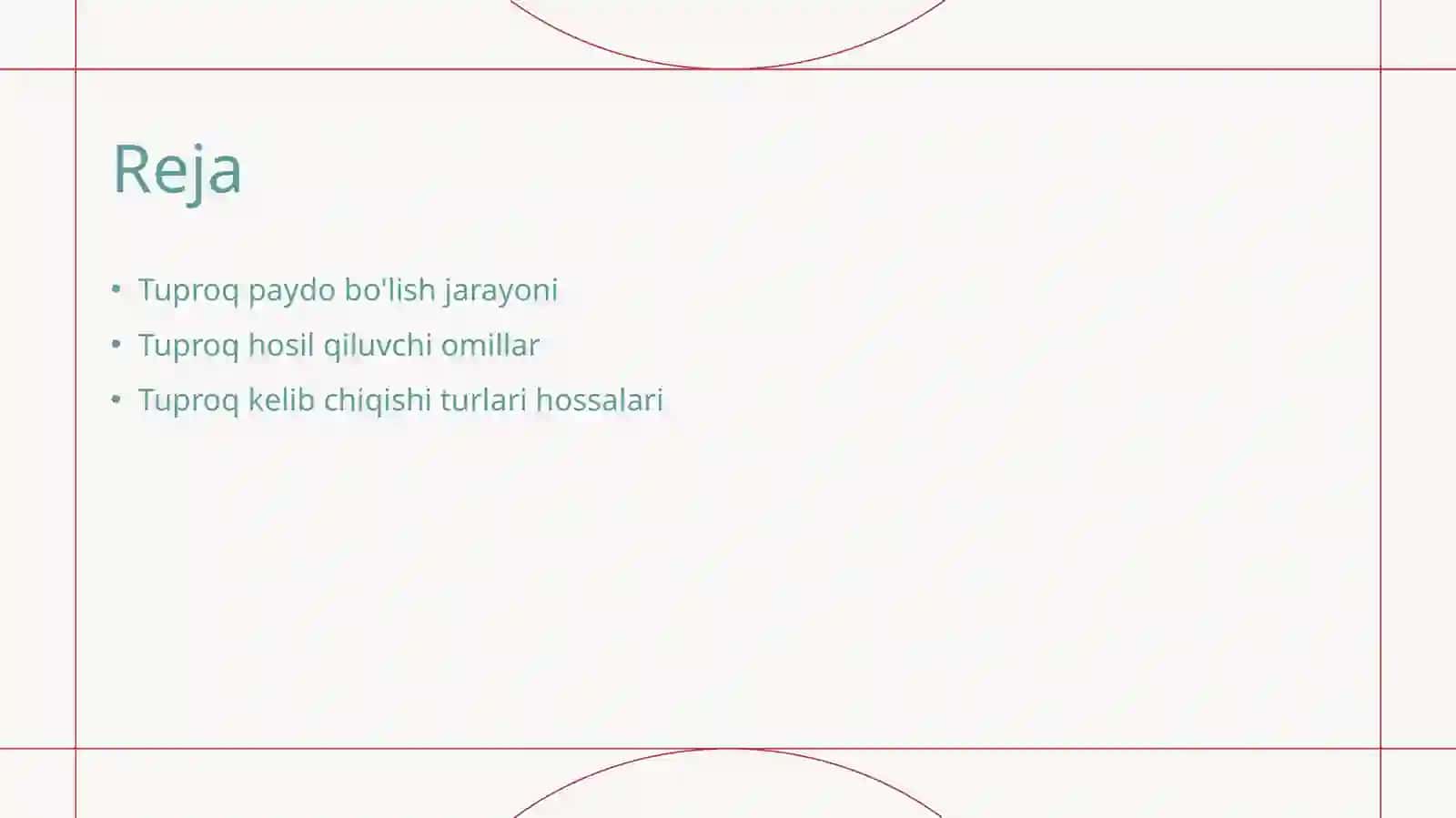 Tuproqning hosil bo'lish jarayoni 2