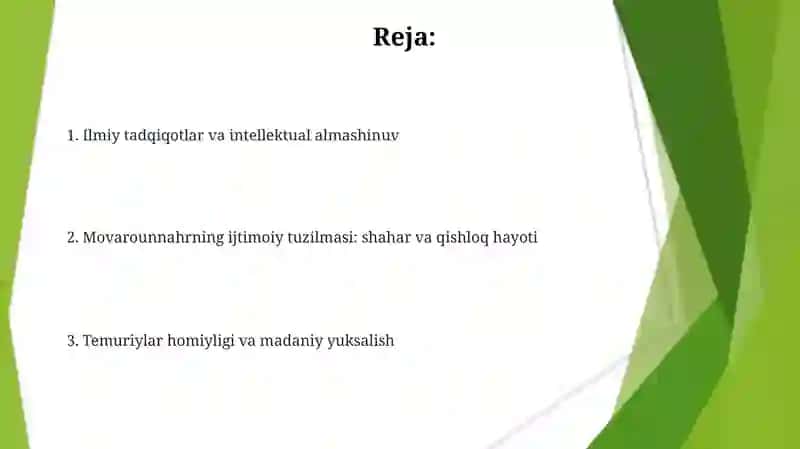 Timuriylar davrida ijtimoiy hayot 2