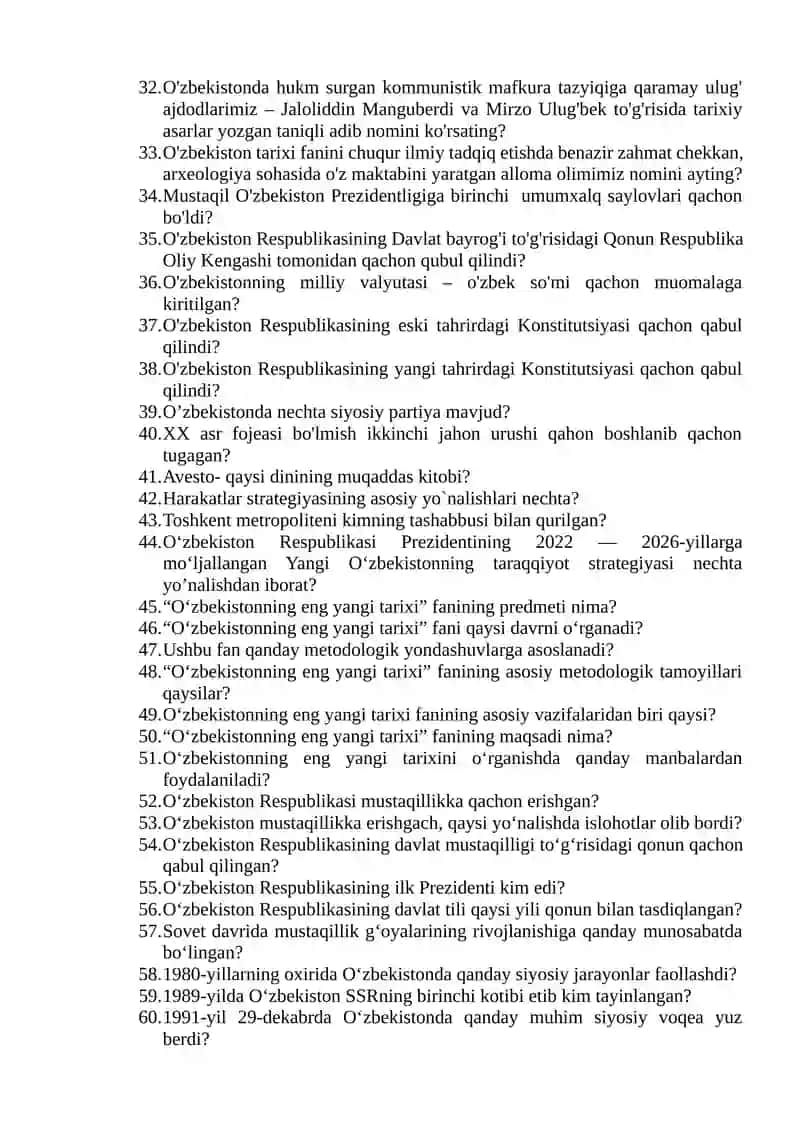 CONTEMPORARY HISTORY OF UZBEKISTAN 2