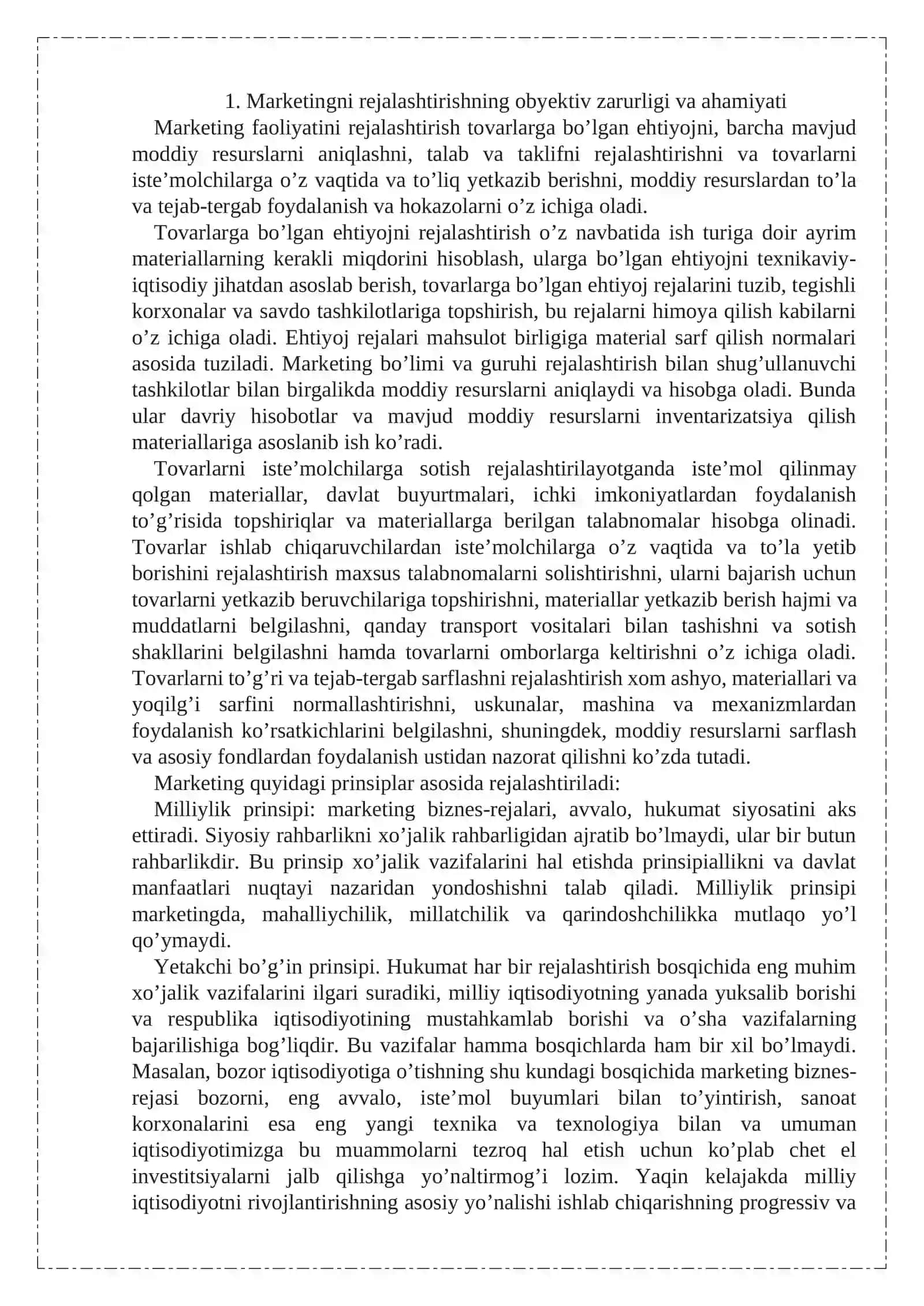 Marketing – biznes rejasi 2