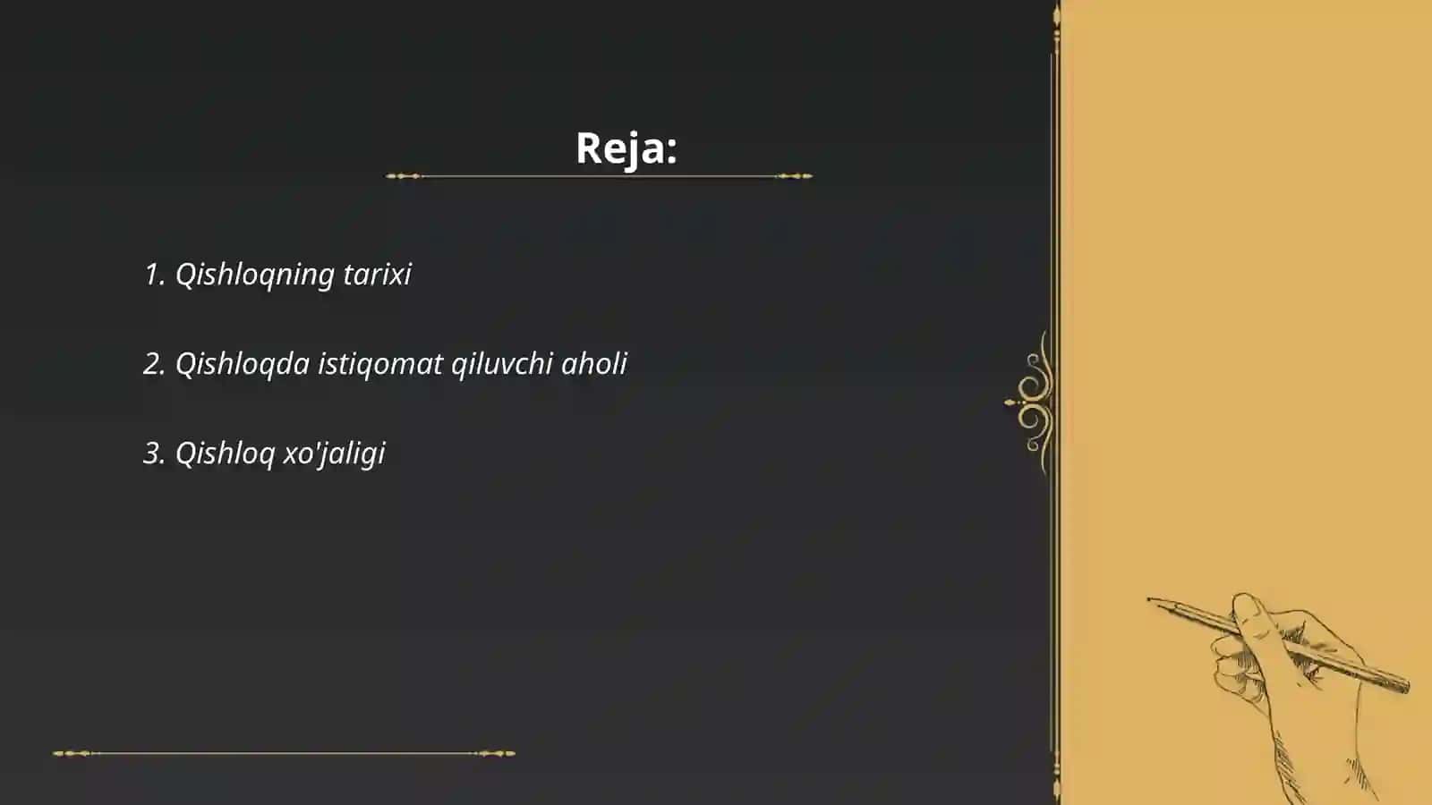 Qishloqning tarixi 2
