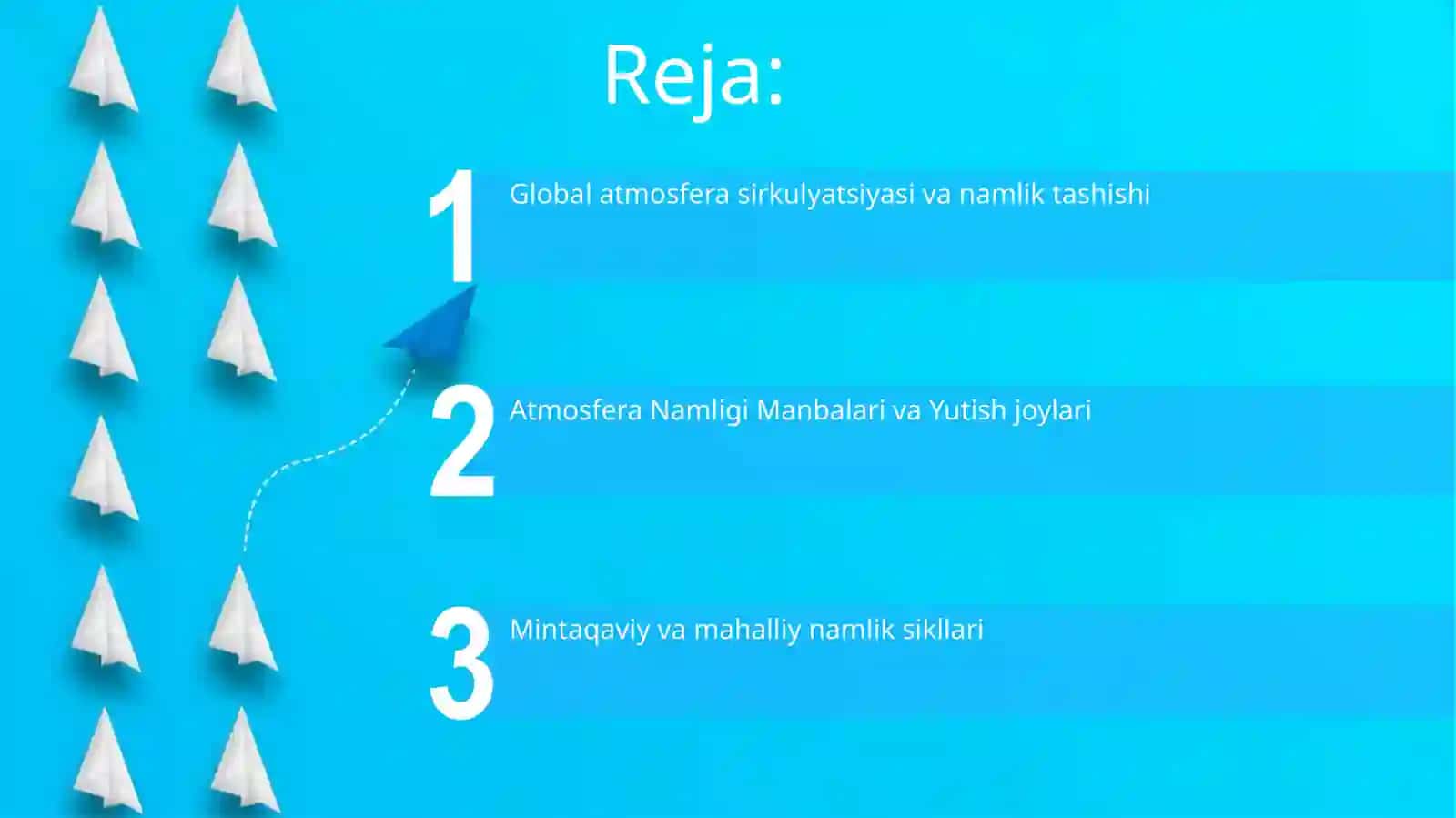 Atmosferada namlikning aylanishi 2