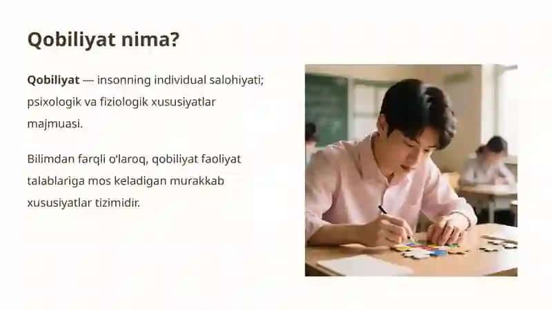 Qobiliyat rivojlanishiga tasir qiluvchi omillar 2