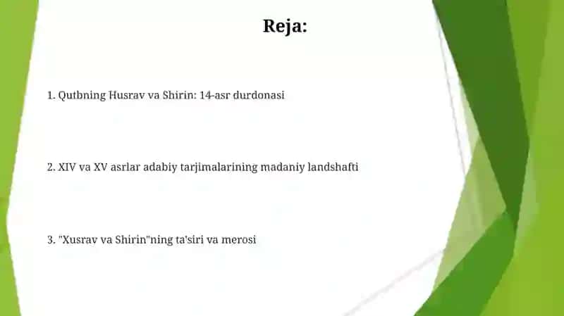 Qutbning "Xusrav va Shirin" dostoni 2