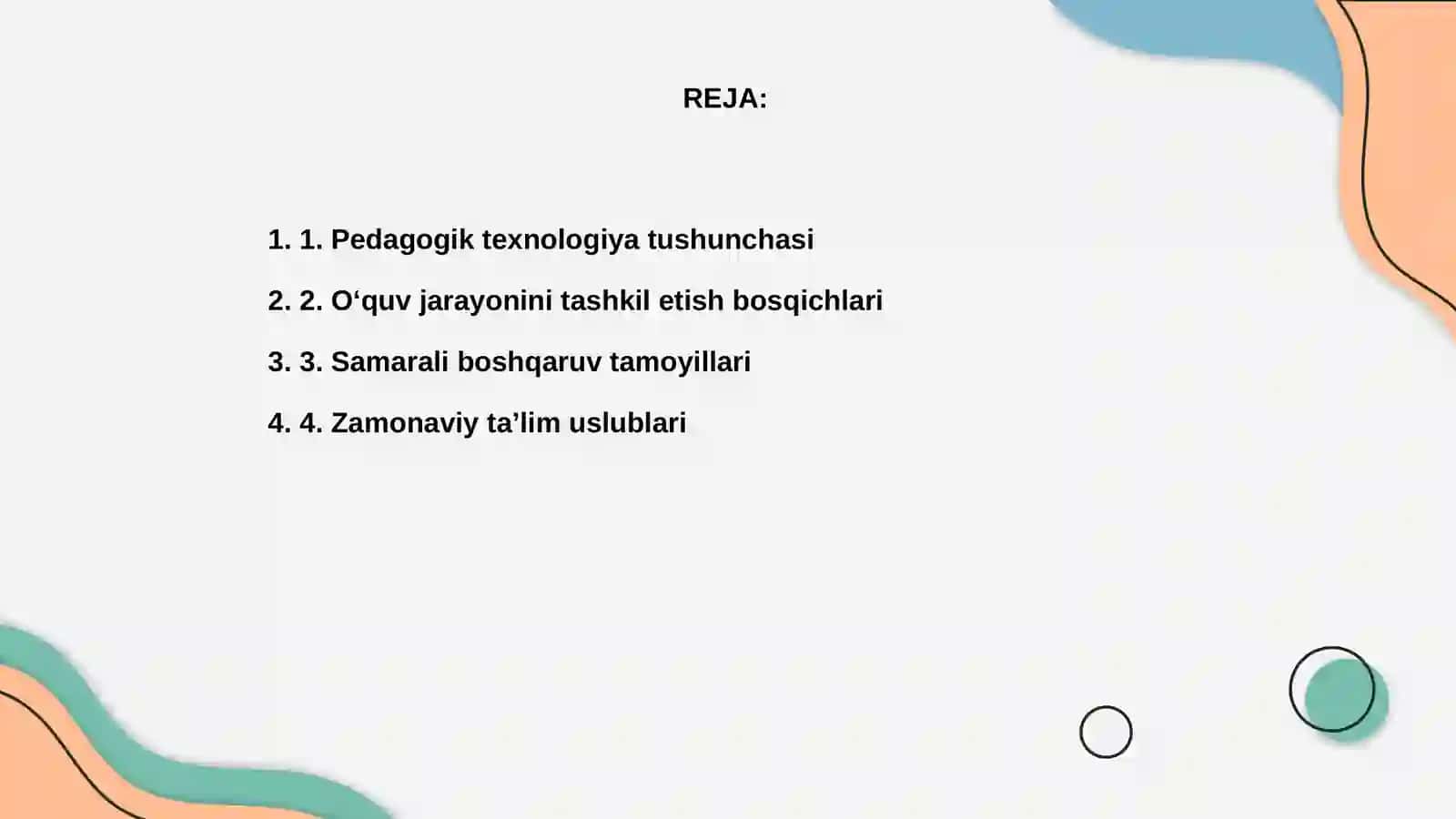 Pedagogik texnologiya 2