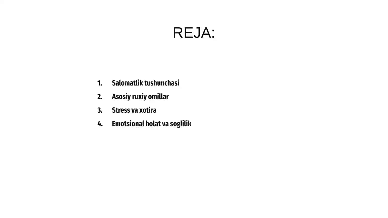 Ruxiy salomatlik omillari 2