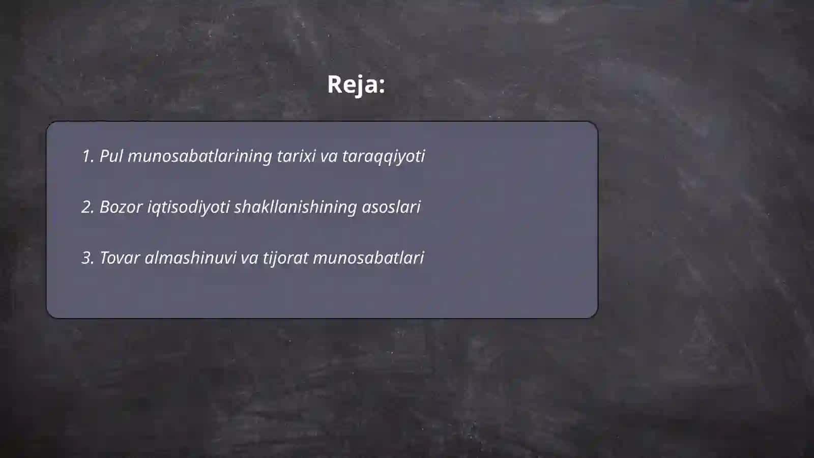 Tovar va pul munosabatlari rivojlanishi bozor iqtisodiyoti shakillanish va amal qilish asosidir 2