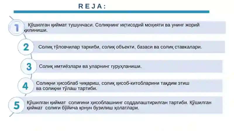 "Qo‘shilgan qiymat solig‘i" 2