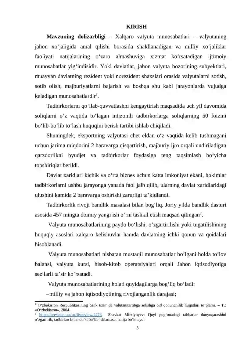MARKAZIY BANKNING VALYUTA SIYOSATI 2