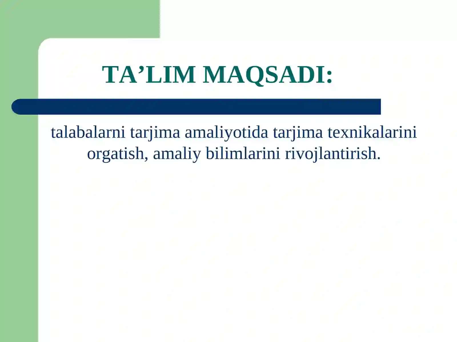 TARJIMAAMALIYOTI 2