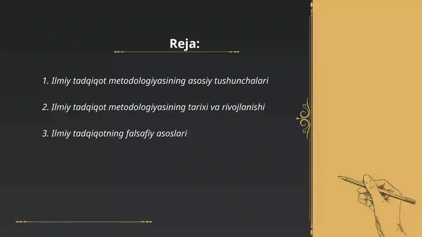 Ilmiy tadqiqot metodologiyasini tanlash 2