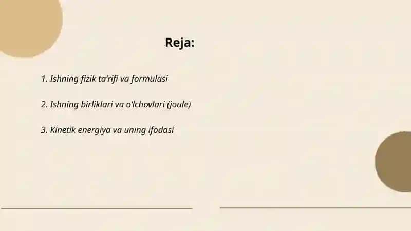 Ish va energiya 2